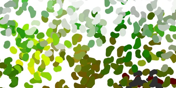 Світло Зелений Жовтий Векторний Візерунок Абстрактними Формами Барвисті Ілюстрації Простими — стоковий вектор