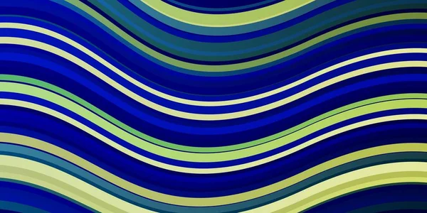 Azzurro Layout Vettoriale Verde Con Linee Spiritose — Vettoriale Stock