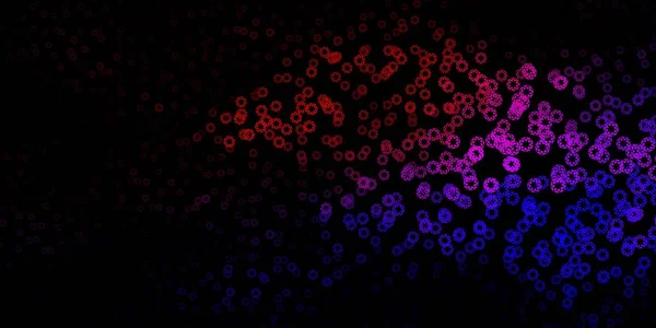 Mörkrosa Rött Vektormönster Med Kulor Abstrakt Illustration Med Färgglada Fläckar — Stock vektor