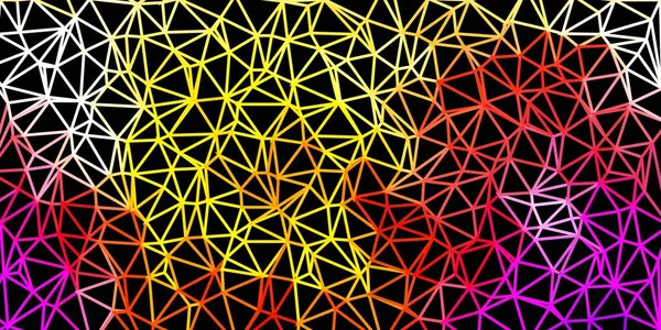 Светло Розовый Желтый Векторный Треугольный Фон Абстрактная Иллюстрация Элегантными Градиентными — стоковый вектор