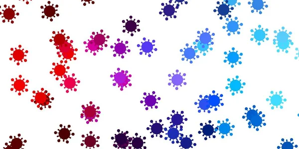 Azul Claro Textura Vectorial Roja Con Símbolos Enfermedades Diseño Sencillo — Archivo Imágenes Vectoriales