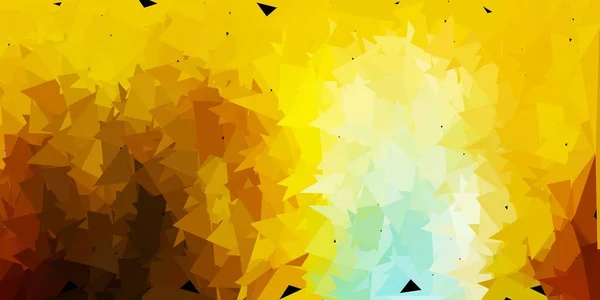 Light Blue Yellow Vector Gradient Polygon Wallpaper New Colorful Illustration — Stock Vector