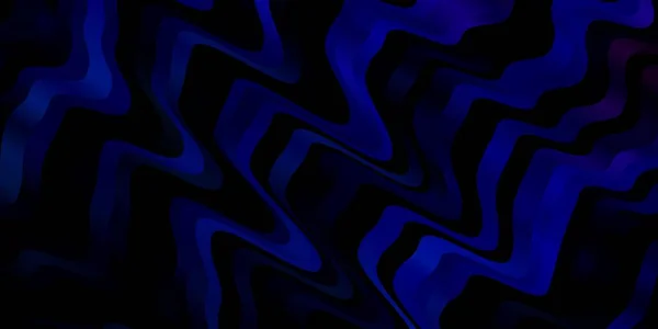 Rosa Oscuro Patrón Vector Azul Con Curvas — Vector de stock