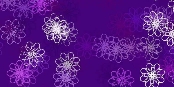 Ljusrosa Vektor Naturliga Bakgrund Med Blommor Färgglada Blommor Naturlig Stil — Stock vektor