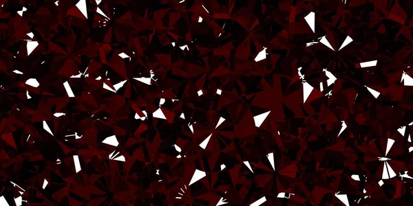 Světle Červená Vektorová Šablona Ledovými Vločkami Barevné Sněhové Prvky Dekorativním — Stockový vektor