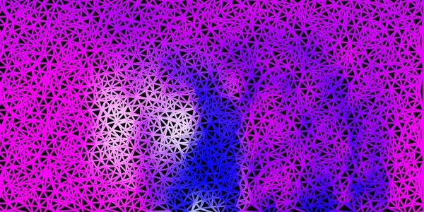 浅粉色 蓝色矢量三角形马赛克背景 色彩斑斓的抽象图解与渐变三角形 你的设计样本 — 图库矢量图片