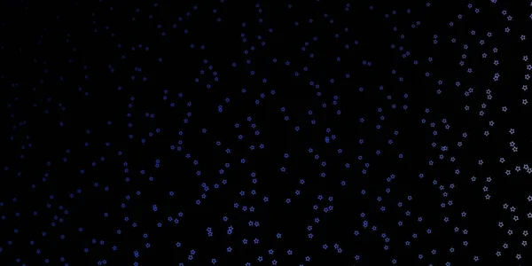Dunkelrosa Blaues Vektorlayout Mit Hellen Sternen — Stockvektor