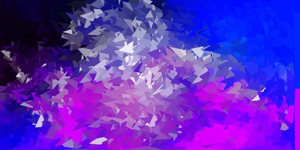 Světle Růžový Modrý Vektorový Trojúhelník Chytrá Ilustrace Stylu Fasetu Abstraktními — Stockový vektor