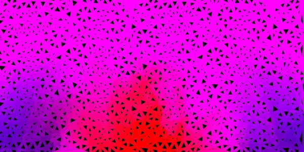 Hellviolette Rosa Vektor Gradienten Polygontapete Illustration Glasscherbenstil Mit Dreiecken Hintergrund — Stockvektor