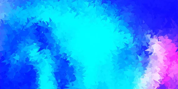 Dunkelrosa Blauer Vektorpolygonaler Hintergrund Moderne Abstrakte Illustration Mit Polygonalen Dreiecken — Stockvektor