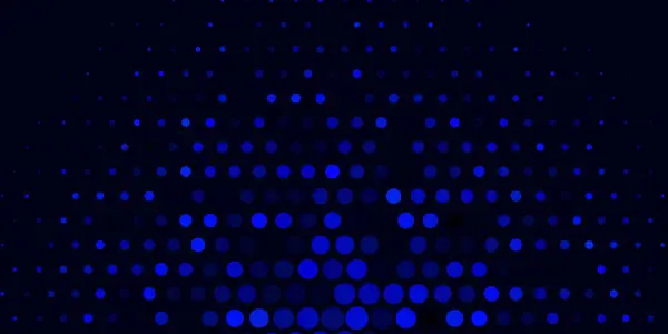 Mörkblå Vektor Mall Med Cirklar — Stock vektor
