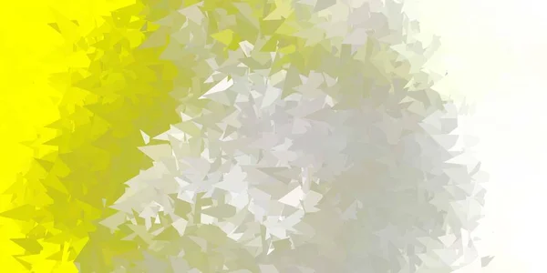 Светло Жёлтый Векторный Геометрический Многоугольник Современная Абстрактная Иллюстрация Многоугольными Треугольниками — стоковый вектор