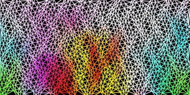 Hafif çokrenkli vektör geometrik çokgen düzeni. Kırık camlar ve üçgenler. İniş sayfaları tasarımı.