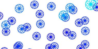 Küreli açık mavi vektör deseni. Doğa tarzında renkli noktaları olan soyut illüstrasyon. Reklamlarınız için tasarım.