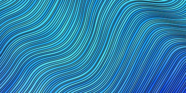 Eğrili karanlık vektör deseni. Rengarenk çizgileri ve şekilleri olan parlak bir örnek. Terfileriniz için akıllı tasarım.