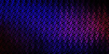 Lacivert, kırmızı vektör arkaplan ve gizemli semboller. Gotik eğilimli soyut illüstrasyon. Gizemli, mistik tasarımlar için arkaplan.