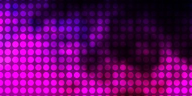 Koyu Mor, daireli pembe vektör şablonu.