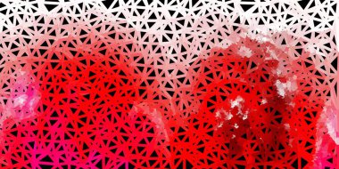 Açık pembe vektör çokgen arka plan. Değişken üçgenli renkli soyut çizimler. Uygulamalar için tasarımınız.