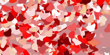 Açık kırmızı, soyut şekilli sarı vektör deseni. Gradyan rastgele formlarla modern soyut illüstrasyon. Web siteniz için basit illüstrasyon.