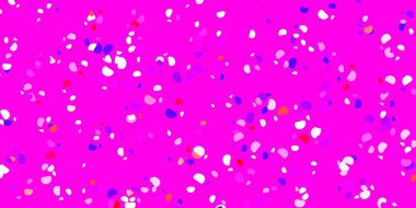 Açık mavi, soyut şekilli kırmızı vektör şablonu. Gradyan rastgele formlarla modern soyut illüstrasyon. Cep telefonları için arka plan.