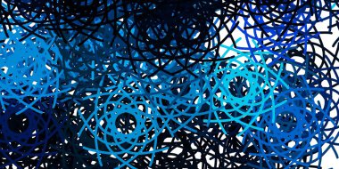 Kaotik şekilli açık mavi vektör arkaplanı. Basit bir şekilde gradyan olan renkli soyut biçimler. Cep telefonları için arka plan.