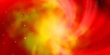 Koyu kırmızı, küçük ve büyük yıldızlı sarı vektör arkaplan.