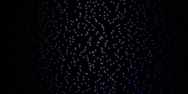 Küçük ve büyük yıldızlı koyu mor vektör arkaplanı.