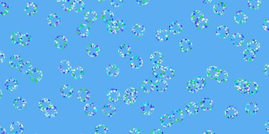 Noktalı ışık çok renkli vektör arkaplanı. Doğa tarzında rengarenk çizimler. Posterler, afişler için tasarım.