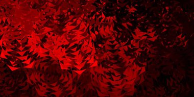 Koyu mavi, üçgenli sarı vektör arkaplan. Soyut arkaplanda renkli eğimli üçgenler. Terfileriniz için tasarım.