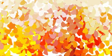 Soyut şekilli açık sarı vektör şablonu. Soyut tarzda renkli şekilli bir illüstrasyon. Duvar kağıdı seti için zarif tasarım.