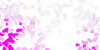 Memphis şekilli açık mor vektör dokusu. Basit gradyan şekilli renkli bir çizim. Duvar kağıdı seti için zarif tasarım.