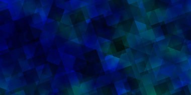 Kristallerle, üçgenlerle hafif BLUE vektör şablonu. Üçgenli soyut gradyan çizimi. Broşürler, broşürler için desen