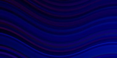 Eğrili karanlık vektör deseni. Rengarenk çizgileri ve şekilleri olan parlak bir örnek. Terfileriniz için akıllı tasarım.