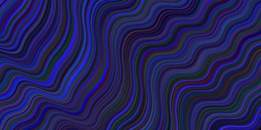 Koyu mavi çizgili vektör arkaplanı. Yaratıcı illüstrasyon, yarım tonlu ve eğimli. İş tasarımınız için soyut biçim.