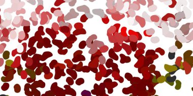 Soyut biçimlerde açık kırmızı vektör şablonu. Soyut tarzda, gradyan formlarda basit tasarım. Reklamlarınız için modern tasarım.