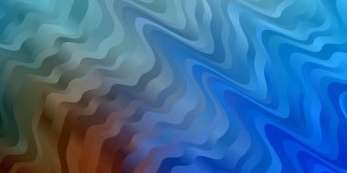 Eğrili karanlık vektör deseni. Rengarenk çizgileri ve şekilleri olan parlak bir örnek. Terfileriniz için akıllı tasarım.