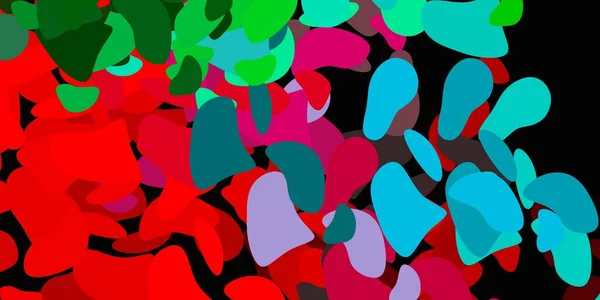 Lichtgroene Rode Vectorachtergrond Met Willekeurige Vormen Illustratie Met Kleurrijke Vormen — Stockvector