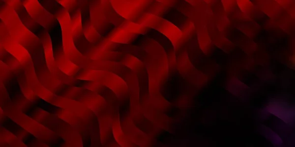 Hellrosa Roter Vektorhintergrund Mit Kurven — Stockvektor