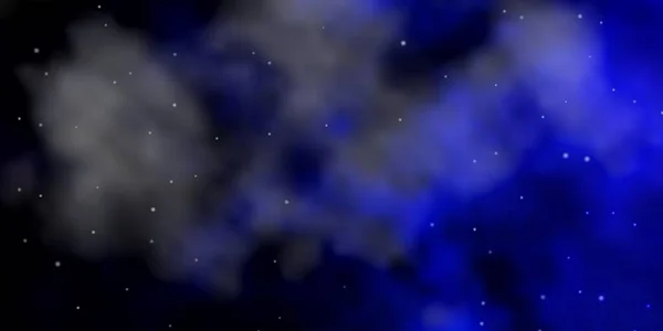 Textura Vectorial Azul Oscuro Con Hermosas Estrellas — Vector de stock