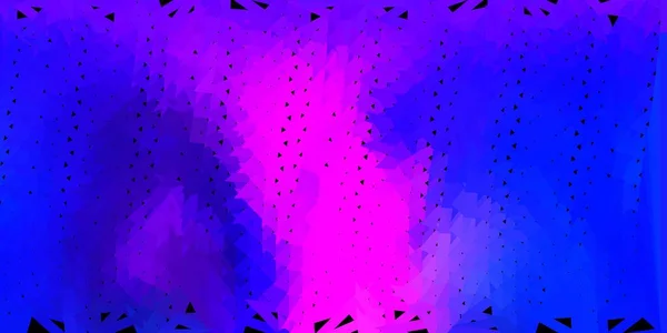 Темно Розовый Синий Векторный Треугольник Современная Абстрактная Иллюстрация Многоугольными Треугольниками — стоковый вектор