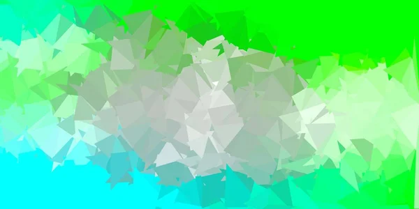 Fondo Pantalla Geométrica Vector Verde Claro Poligonal Ilustración Abstracta Moderna — Vector de stock