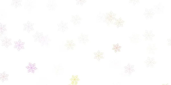 Светло Розовый Желтый Вектор Естественной Компоновки Цветками Современный Дизайн Градиентом — стоковый вектор