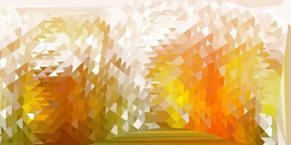 濃い緑 黄色のベクトル三角形のモザイクの背景 抽象的な三角形の装飾的なカラフルなイラスト 多目的アプリのデザイン — ストックベクタ