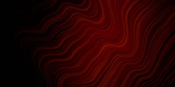 Темний Векторний Візерунок Кривими Яскравий Зразок Різнокольоровими Вигнутими Лініями Формами — стоковий вектор