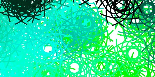 Hellgrüne Vektorkulisse Mit Chaotischen Formen Illustration Mit Farbenfrohen Formen Abstrakten — Stockvektor