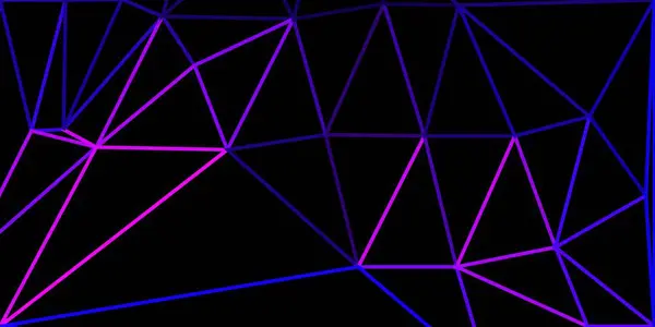 Světle Fialová Vektorová Mozaika Trojúhelníku Ilustrace Stylu Rozbitého Skla Trojúhelníky — Stockový vektor