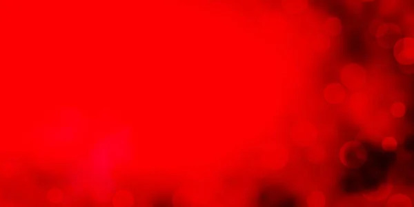 Hellrosa Rote Vektorschablone Mit Kreisen — Stockvektor