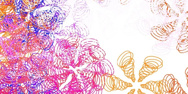 Светло Розовый Желтый Вектор Искушают Линиями Абстрактная Иллюстрация Градиентными Луками — стоковый вектор