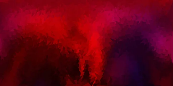 Dark Pink Red Vector Abstract Triangle Backdrop Illustration Broken Glass — Stock Vector