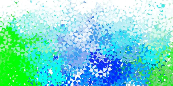 Fondo Vector Azul Claro Con Triángulos Ilustración Abstracta Brillante Con — Vector de stock